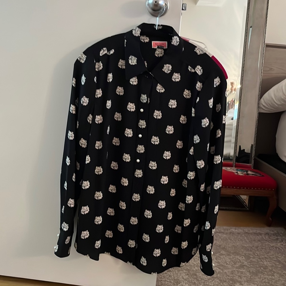 Kate Spade cat blouse